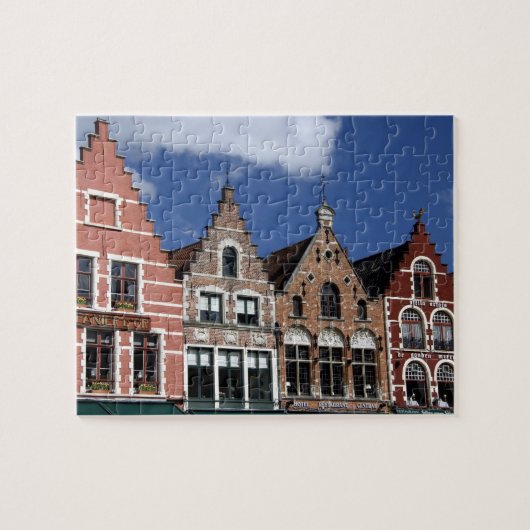 Belgien, Brugge (alias Brug oder Bruge). UNESCO 2 Puzzle (Horizontal)