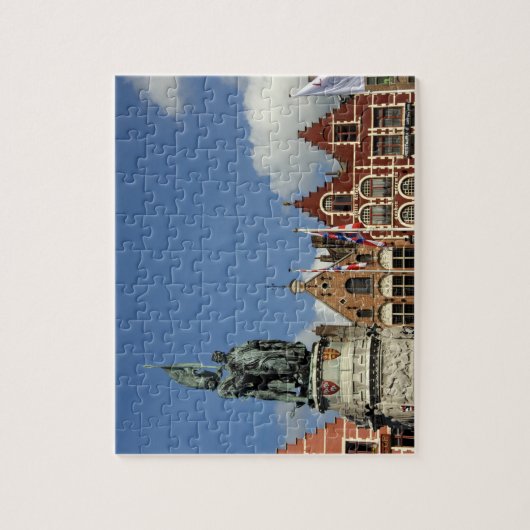 Belgien, Brugge (alias Brug oder Bruge). UNESCO Puzzle (Vertikal)