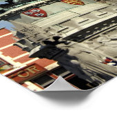 Belgien, Brugge (auch Brug oder Bruge genannt). UN Poster (Ecke)