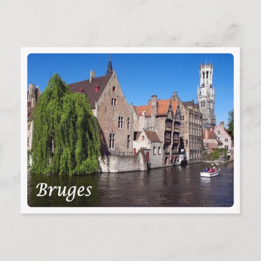 Belgien - Brügge - Kanal - Postkarte (Vorderseite)