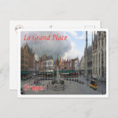 Belgien - Brügge - La Grand Place - Postkarte (Vorne/Hinten)