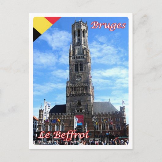 Belgien - Brügge - Le Beffroi - Postkarte (Vorderseite)