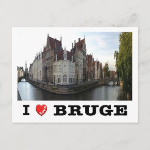 Belgien - Brügge - Le Spiegelrei et le Langerei - Postkarte