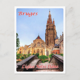 Belgien - Brügge - L'Eglise Notre Dame - Postkarte