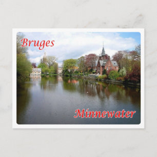 Belgien - Brügge - Minnewater. - Postkarte