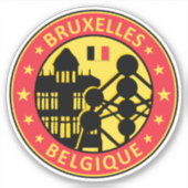 Belgien Brüssel, Belgien Brüssel Aufkleber (Vorderseite)