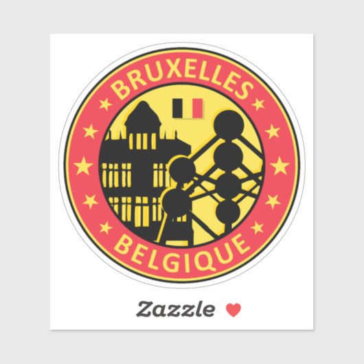 Belgien Brüssel, Belgien Brüssel Aufkleber (Blatt)