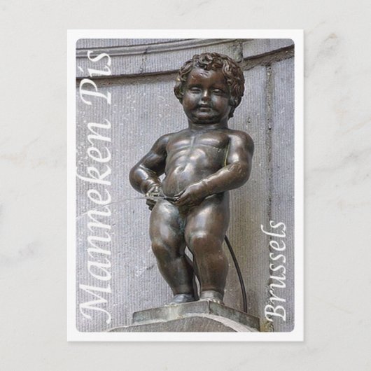 Belgien - Brüssel - Brüssel - Manneken Pis - Postkarte (Vorderseite)