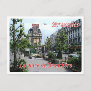Belgien - Brüssel - La place de Brouckèrei - Postkarte