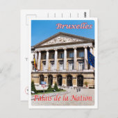 Belgien - Brüssel - Palais de la Nation - Postkarte (Vorne/Hinten)