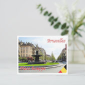 Belgien - Brüssel - Place Rouppe - Postkarte (Stehend Vorderseite)