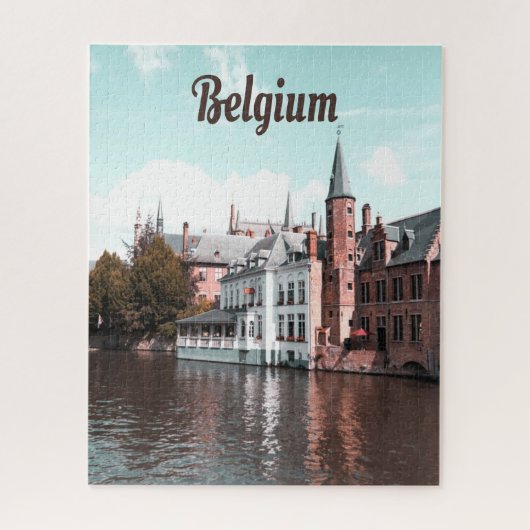 Belgien Brüsseler Kanal Puzzle (Vertikal)
