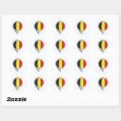 Belgien Button Location Flag Runder Aufkleber (Blatt)