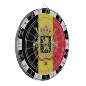 Belgien Dartboard & Belgium Flag / Spielbrett Dartscheibe (Vorderseite Links)