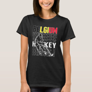 Belgien Eishockeyfans Stolz Belgisches Hockeyteam T-Shirt