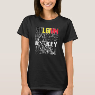 Belgien Eishockeyfans stolz belgisches Hockeyteam T-Shirt