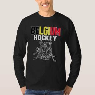 Belgien Eishockeyfans Stolz Belgisches Hockeyteam T-Shirt