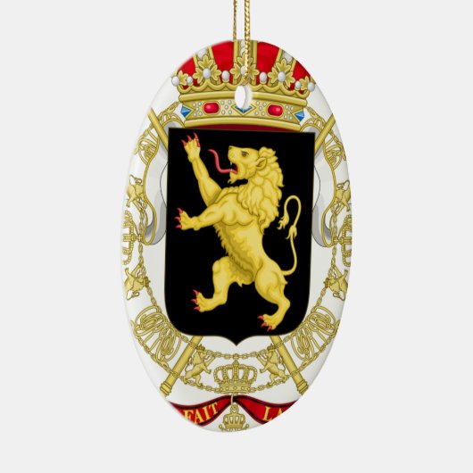 Belgien-Emblem-Wappen - Armoiries Belgique Keramikornament (Rechts)