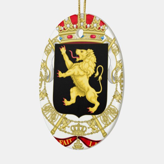 Belgien-Emblem-Wappen - Armoiries Belgique Keramikornament (Links)