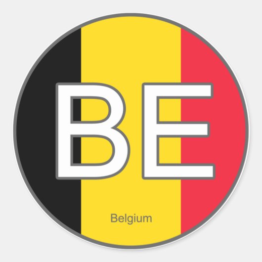 Belgien Euro Sticker (Vorderseite)