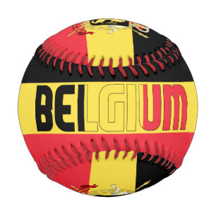 Belgien - Fahne und Wappen - Patriotik Baseball