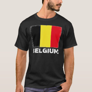 Belgien Fahne zur Unterstützung belgischer Frauen T-Shirt