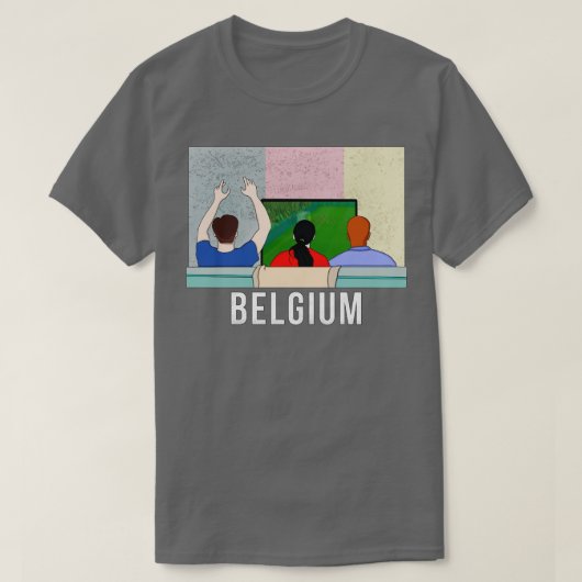 Belgien Fans T-Shirt (Design vorne)