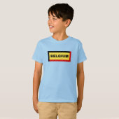 Belgien Farben für Flaggen T-Shirt (Vorne ganz)