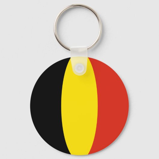 Belgien Fisheye Flag Schlüsselanhänger (Vorderseite)
