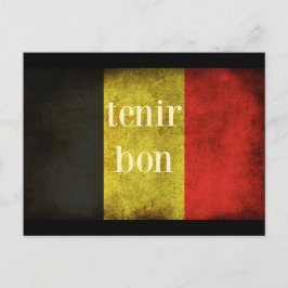 Belgien Flag 2016 Tribut Postkarte