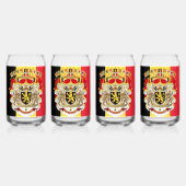 Belgien Flag & COA Dosenglas (Vorderseite)