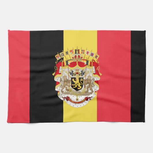 Belgien Flag & COA Handtuch (Horizontal)