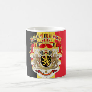 Belgien Flag & COA Kaffeetasse