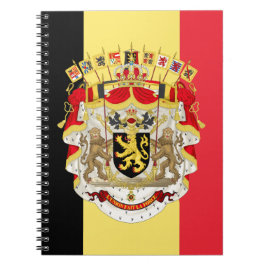 Belgien Flag & COA Notizblock