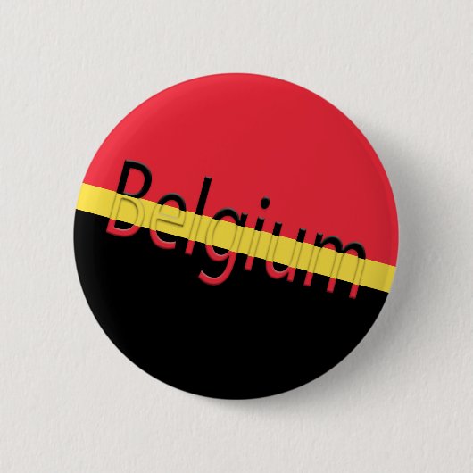 Belgien Flag Colors Button Button (Vorderseite)
