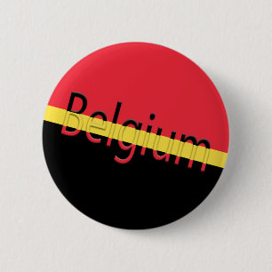 Belgien Flag Colors Button Button