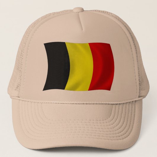 Belgien Flag Hat Truckerkappe (Vorderseite)