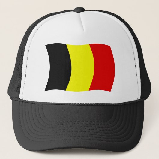 Belgien Flag Hat Truckerkappe (Vorderseite)