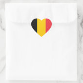Belgien Flag Heftsticker Herz-Aufkleber (Tasche)