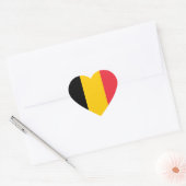 Belgien Flag Heftsticker Herz-Aufkleber (Umschlag)
