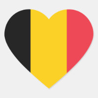 Belgien Flag Heftsticker