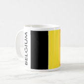 BELGIEN FLAG KAFFEETASSE (Vorderseite Links)