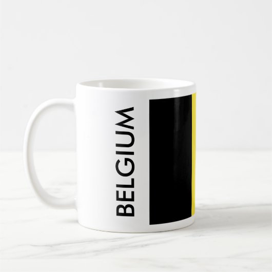 BELGIEN FLAG KAFFEETASSE (Links)