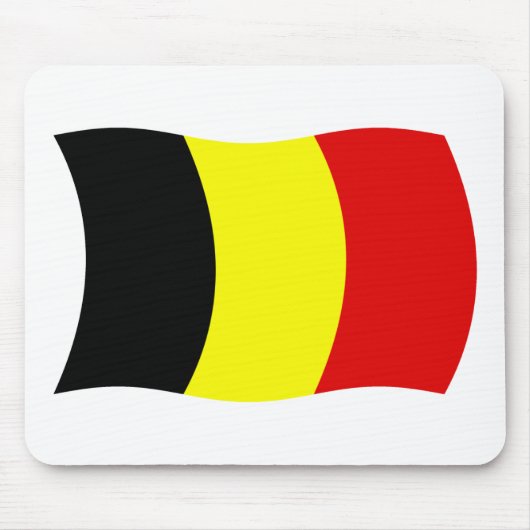 Belgien Flag Mousepad (Vorne)