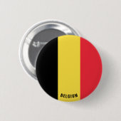 Belgien Flag Patriotic Button (Vorne & Hinten)