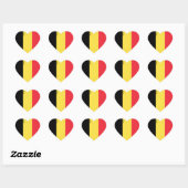 Belgien Flag Patriotic Herz-Aufkleber (Blatt)