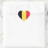 Belgien Flag Patriotic Herz-Aufkleber (Tasche)