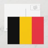 Belgien Flag Postkarte (Vorne/Hinten)