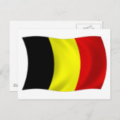 Belgien Flag Postkarte (Vorne/Hinten)