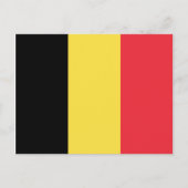Belgien Flag Postkarte (Vorderseite)